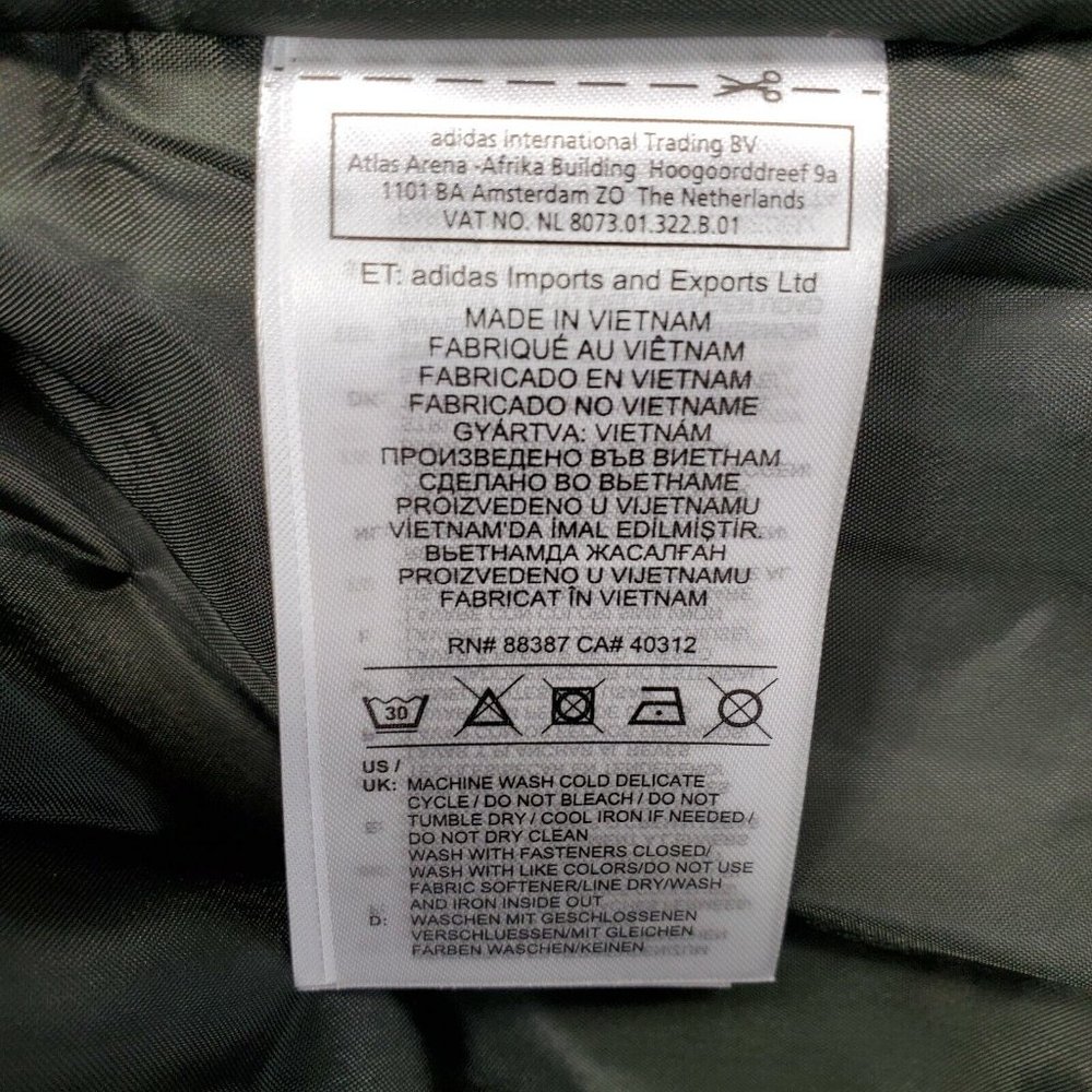 Adidas Tan Adv Laycoat Reversible Khaki Camouflage Men's Size XL EI7398 NWT New - Picture 10 of 10